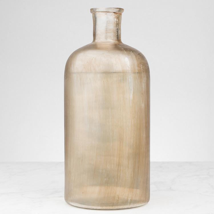 Бутыль с ручной росписью Чёрный дрозд Handpainted Glass Bottle Beer Blackbird