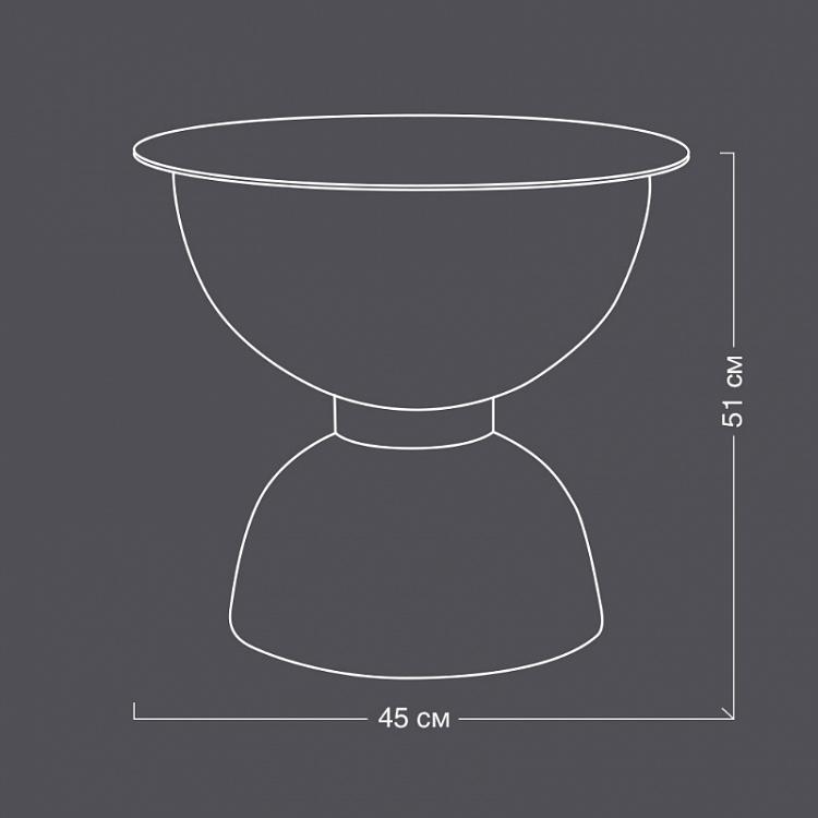 Прикроватный столик с подсветкой Side Table Inlight With Lamp Inside