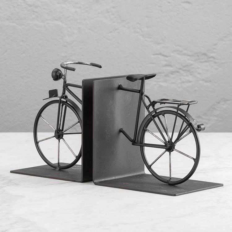 Набор из двух держателей для книг Велосипед Bookend Bike