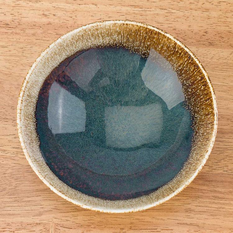 Пиала сине-коричневая Блум Bloom Blue And Brown Bowl