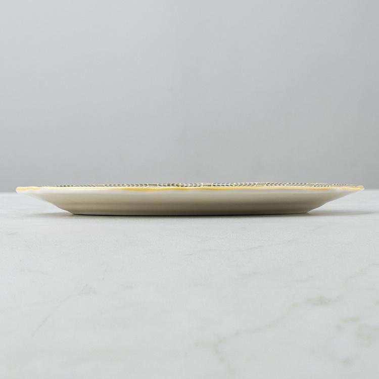 Овальное сервировочное блюдо Безмятежный, M Halcyon Oval Serving Plate Medium