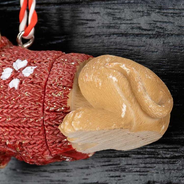 Ёлочная игрушка Такса в очках Dachshund With Glasses 5,5 cm