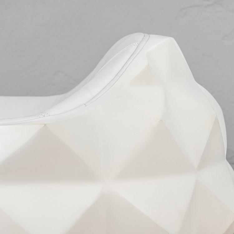 Вращающееся кресло Майнз белое матовое Mines Chair, Matte White