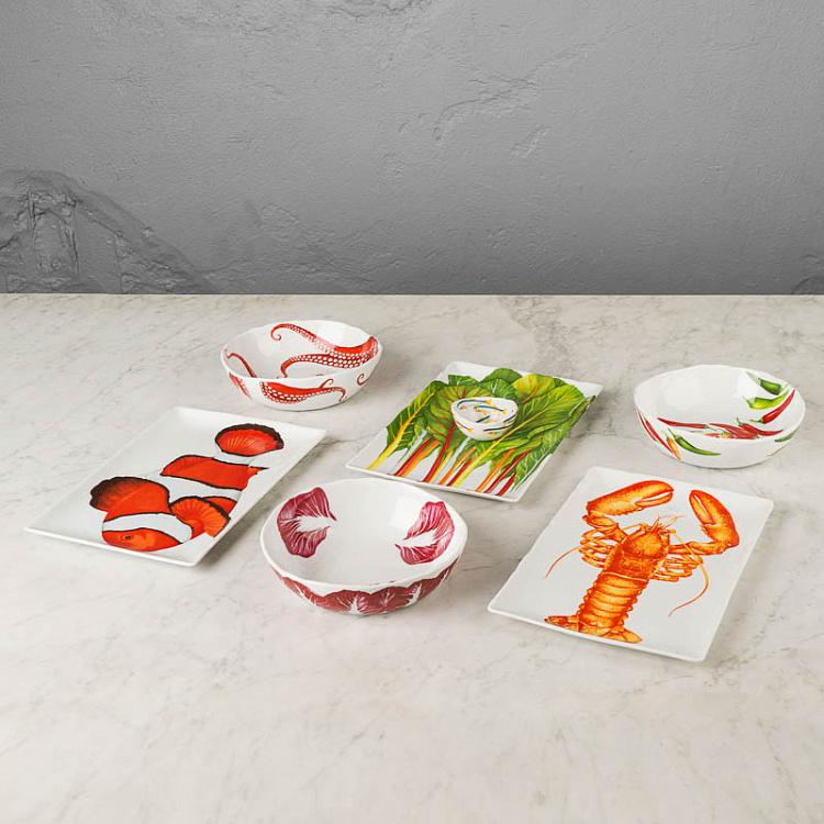 Салатница Средиземноморская диета Осьминог Dieta Mediterranea Polipo Bowl