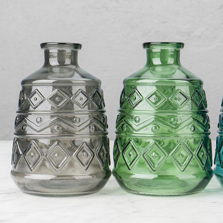 Набор из четырёх стеклянных мини-ваз Set Of 4 Glass Vases