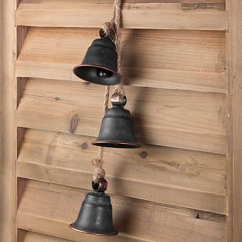 Suspension 3 Cloches En Metal Vieilli