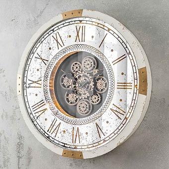 Baroque Round Wall Clock With Gears