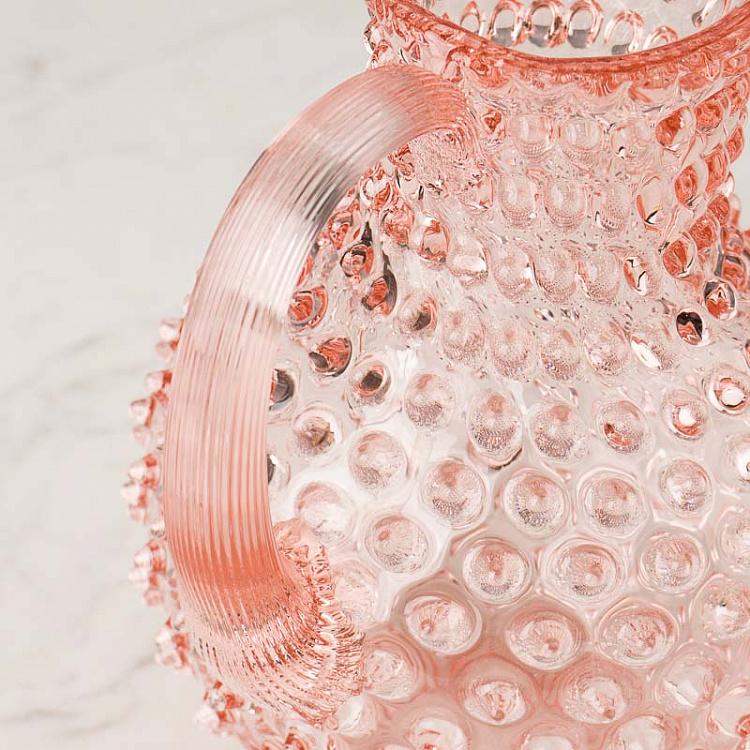 Дымчато-розовый кувшин Диамант Pitcher Hobnail Sweet Pink Large