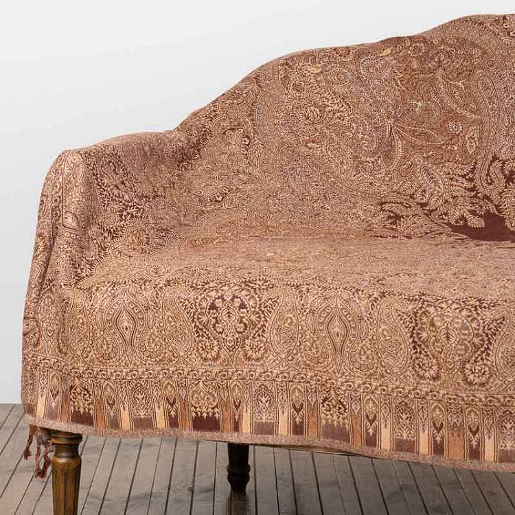 Двустороннее покрывало Агонда, жаккард и варёная шерсть, 150x310 см Pure Wool Jacquard Throw Agonda 150x310 cm