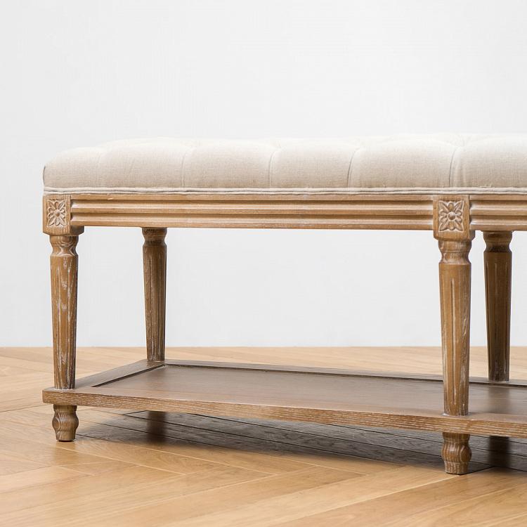 Скамейка Жан-Пьер, песочные ножки Jean-Pierre Ottoman, Oak Sandwashed