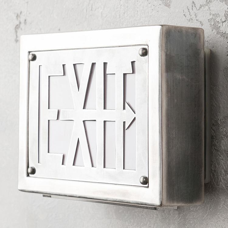 Табличка с подсветкой Выход Illuminated Display Box Exit