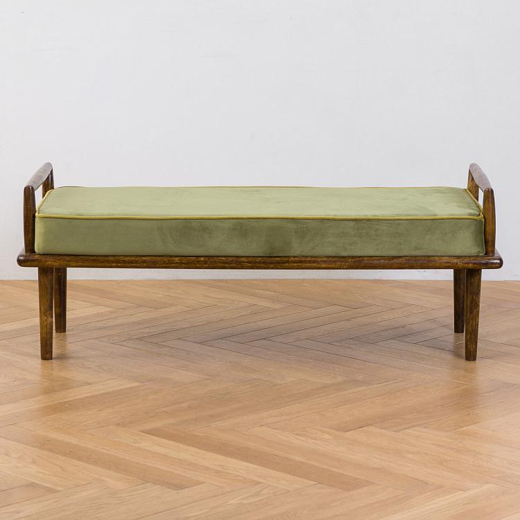 Скамейка Фэрроу 1950 Mid Century Velvet Bench Farrow