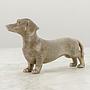 Статуэтка Dachshund Figure With Rhinestones Silver