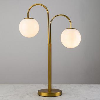 Croisette Double Table Lamp Brass Finish