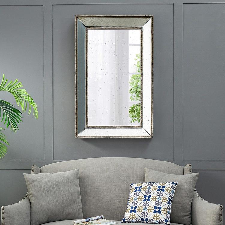 Настенное зеркало Гламур в винтажном стиле Vintage Glamour Rectangular Mirror