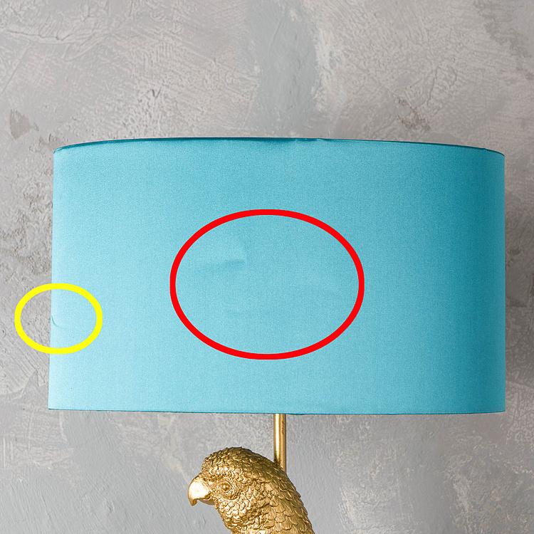 Бра с овальным бирюзовым абажуром Попугай Перси дисконт2 Wall Lamp Parrot Percy With Turquoise Shade discount2