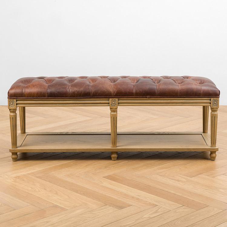 Скамейка Жан-Пьер, светлые ножки Jean-Pierre Ottoman, Oak Brown