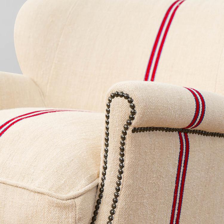 Кресло Тёрнер в обивке из винтажных хлопковых мешков Turner Armchair