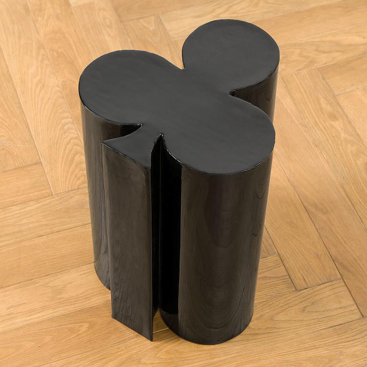 Прикроватный столик Трефы Poker Black Club Side Table