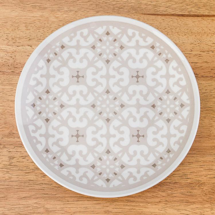 Набор из трёх тарелок Коричневая луна Set Of 3 Plates Moon Brown