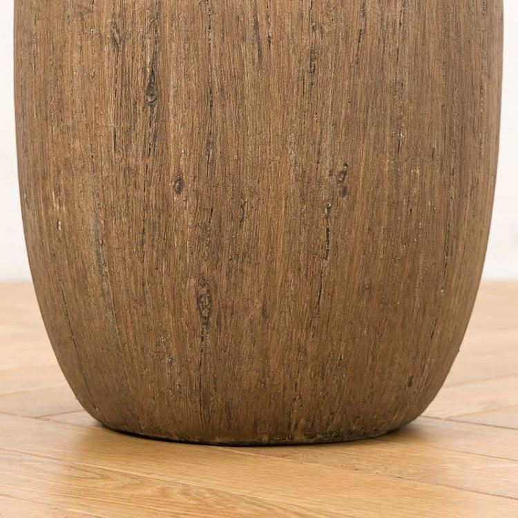 Кашпо-чаша Эффектори светлый дуб, M Effectory Wood Bowl Pot Light Oak Medium