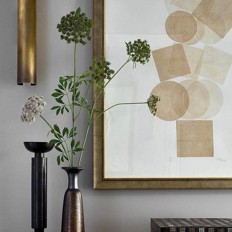 Искусственный цветок Анна Королевская бело-розовая, M Anna Royal Branch White Rose 92 cm