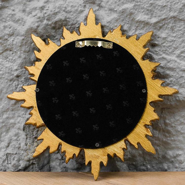 Выпуклое зеркало Золотое солнце с завитушками Sun Gold And Loops Mirror