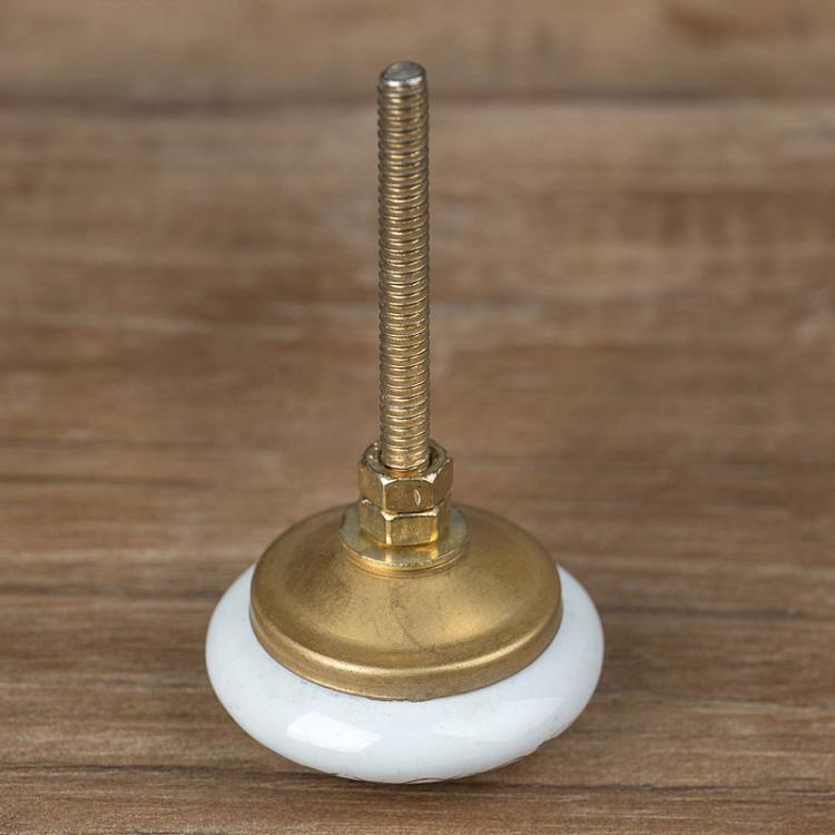 Мебельная ручка-кнопка Золотой цветок 3 Golden Flowers 3 Knob