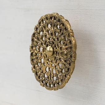 Vellore Brass Fancy Round Knob