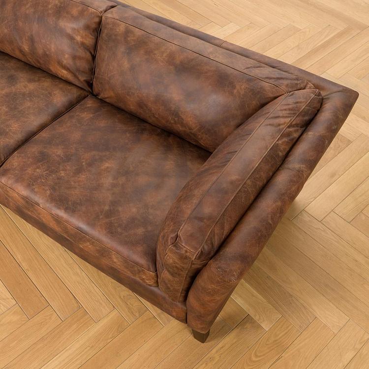 Четырёхместный диван Верона, тёмные ножки Verona 4 Seater, Oak Dark Brown