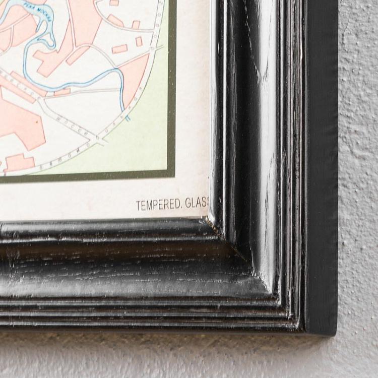 Картина-принт Карта Москвы, S Map Moscow Small