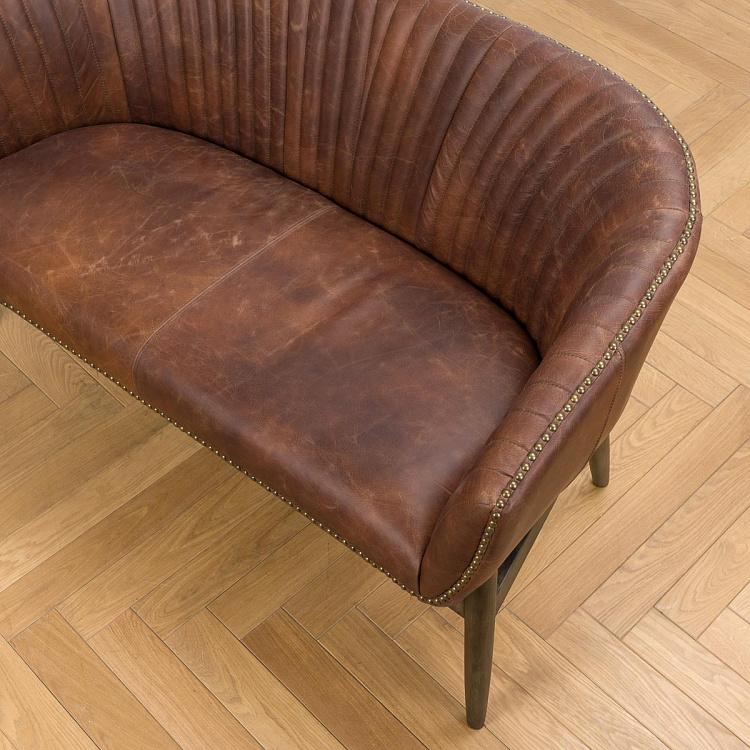 Двухместный диван Жюли, ножки цвета тёмный ясень Julie 2 Seater, Ash Brown