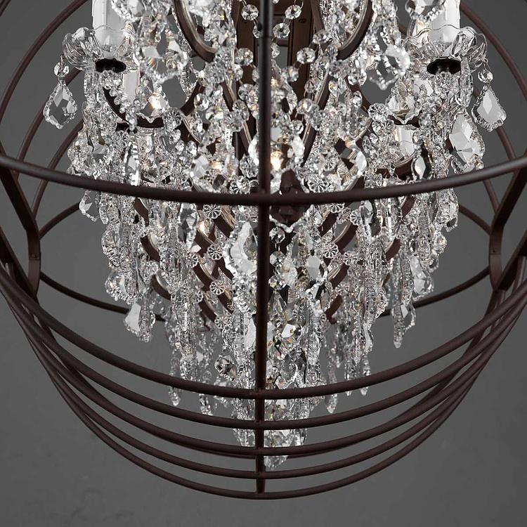 Прямоугольная Хрустальная люстра с гироскопом, S Gyro Crystal Rectangular Pendant Small