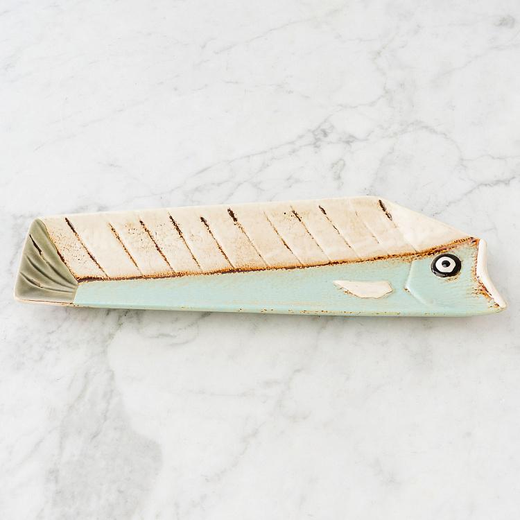 Набор из трёх сервировочных блюд Мультяшные рыбки Set Of 3 Long Fish Dishes Comics