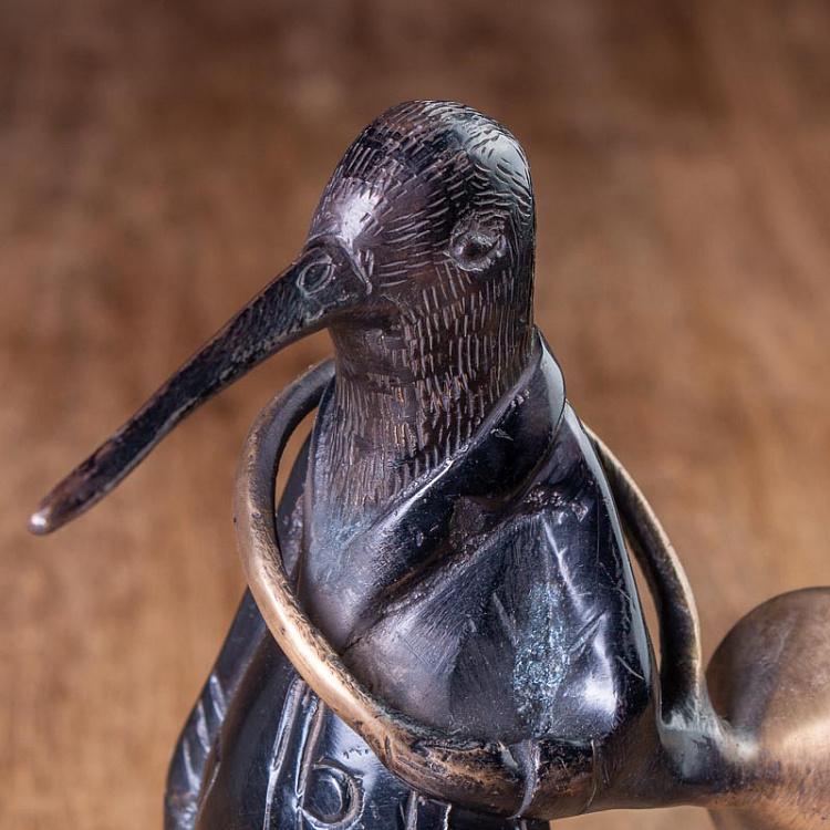 Статуэтка Кулик с горном	 Sandpiper With Horn Bronze Finish