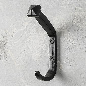 Railroad Spike Hook Black