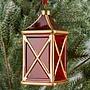 Ёлочная игрушка Lantern Red 15 cm