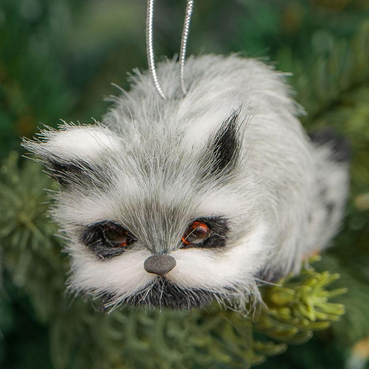 Набор из четырёх ёлочных игрушек Еноты Set Of 4 Raccoons 7,5 cm