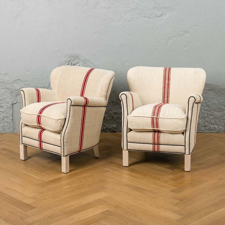 Кресло Тёрнер в обивке из винтажных хлопковых мешков Turner Armchair