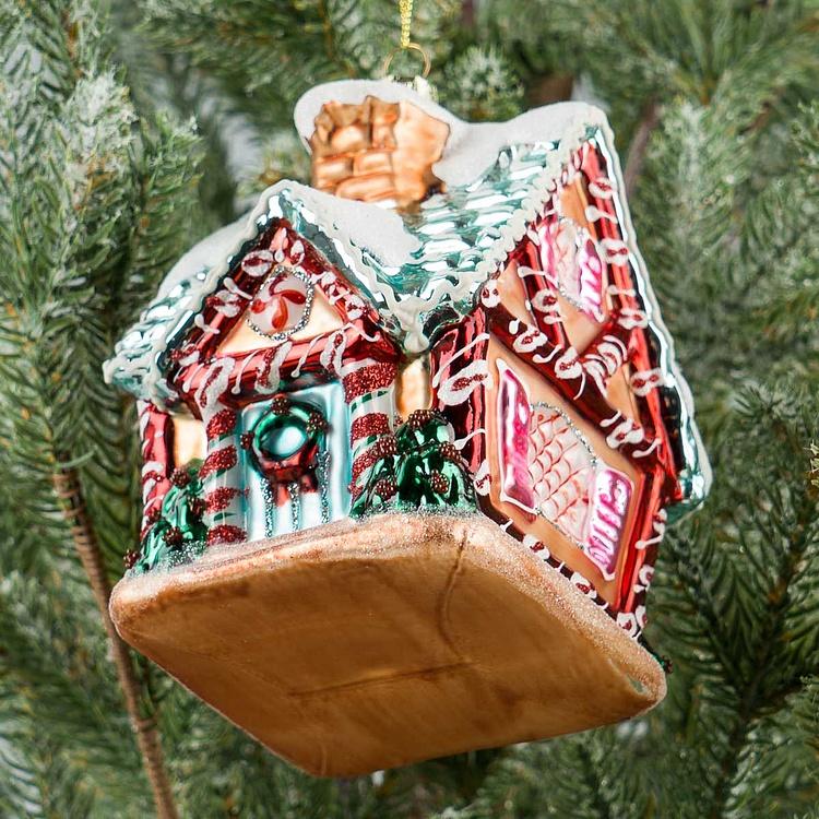 Ёлочная игрушка Новогодний пряничный домик New Years House 13,5 cm