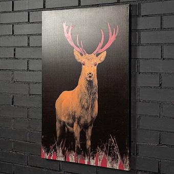 Deer Pop Art Toile Color 9