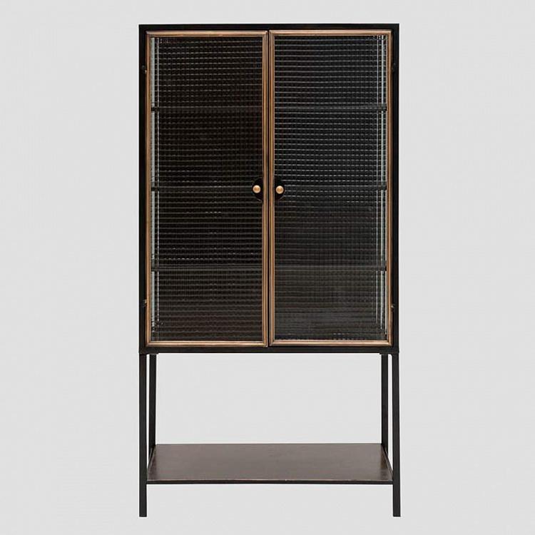 Сервант из полосатого стекла Мираж Mirage Stripped Glass Display Cabinet