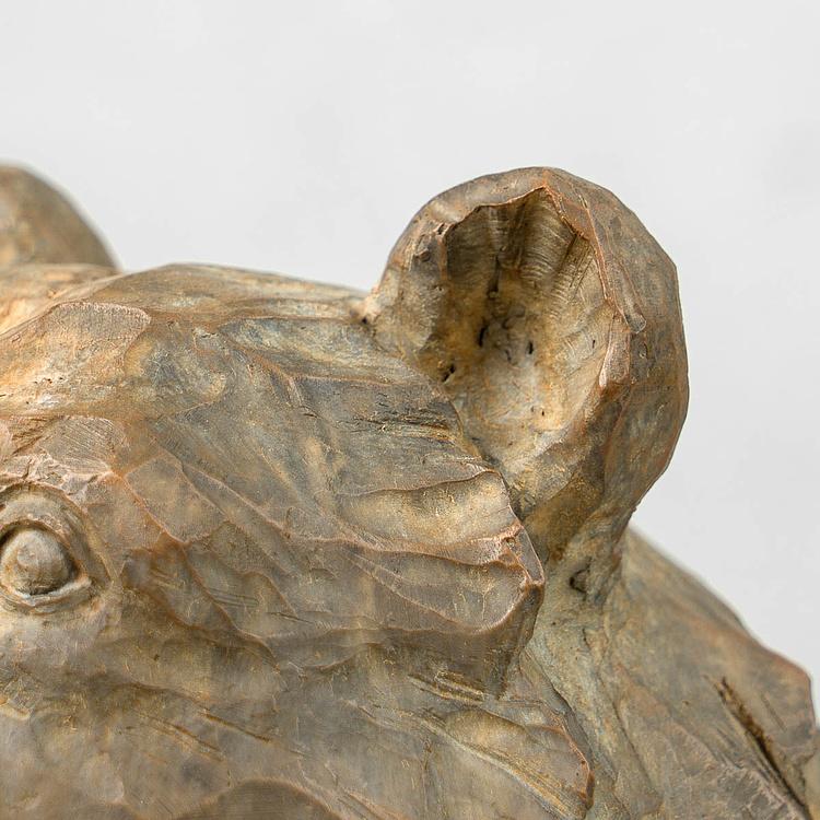Статуэтка Голова бурого медведя Bear Head Brown