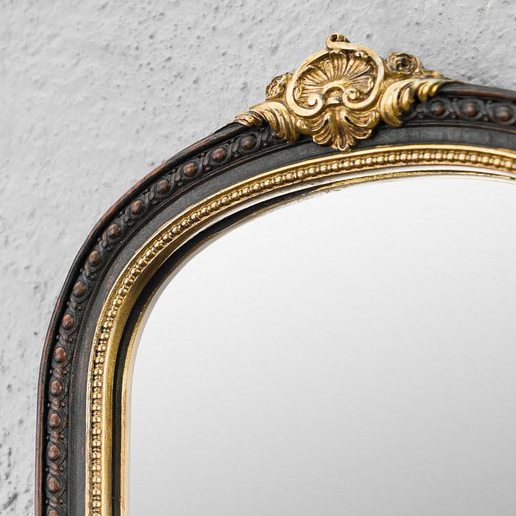 Зеркало чёрно-золотой раме Классика Classica Black And Gold Mirror