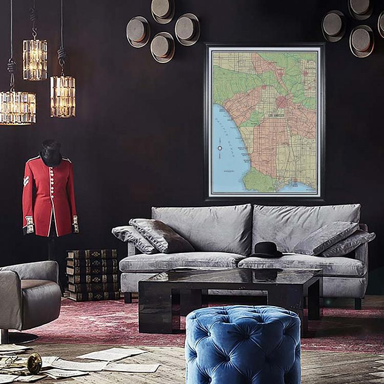 Картина-принт Карта Лос-Анджелеса, L Map Los Angeles Large