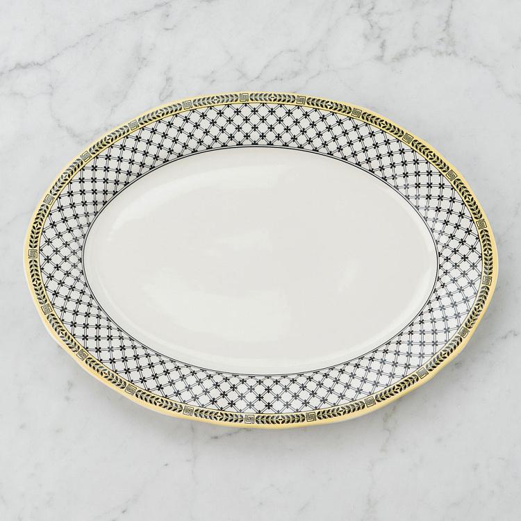 Овальное сервировочное блюдо Безмятежный, L Halcyon Oval Serving Plate Large