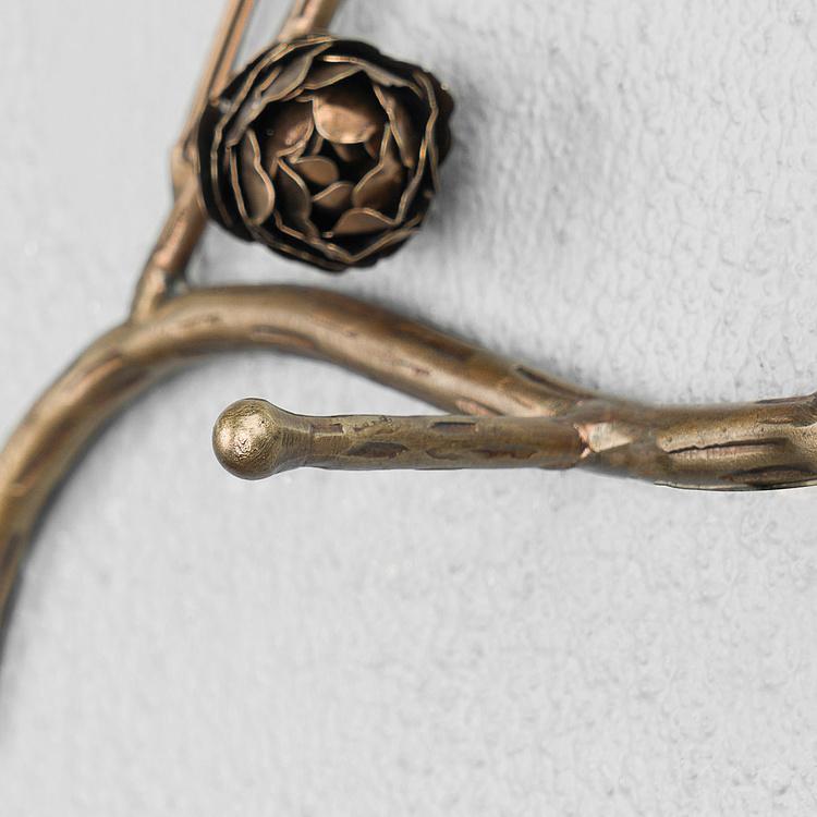 Настенная вешалка с 2 крючками Сосновые шишки Hedonistic Wall Coat Rack 2 Hooks