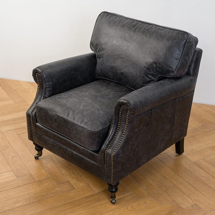 Кресло Джон, чёрные ножки John Armchair, Black Wood D
