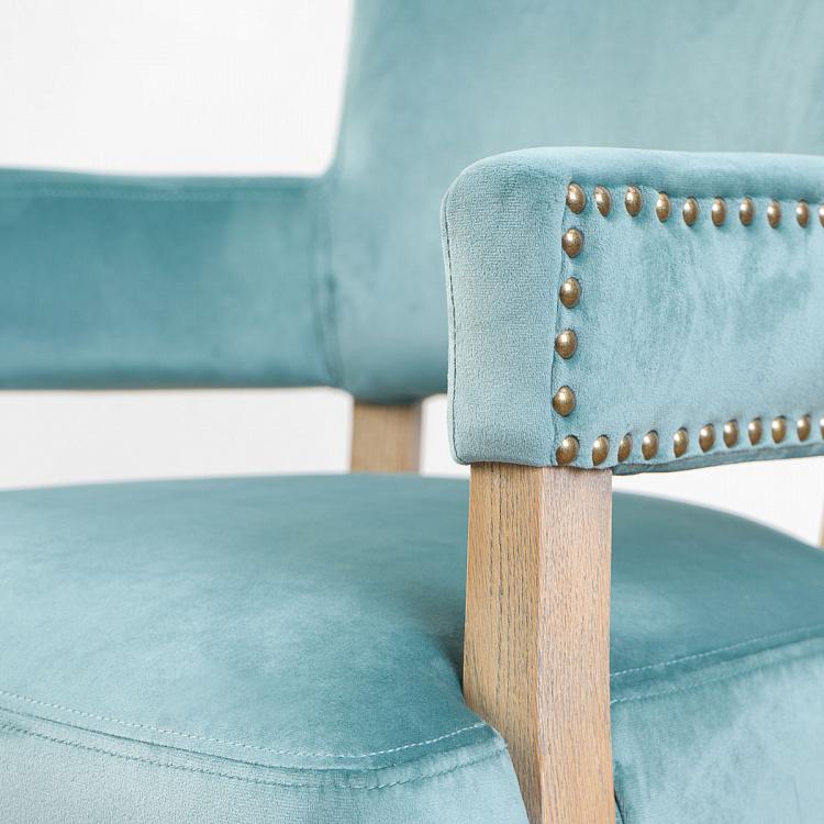 Стул Ньюпорт с подлокотниками, светлые ножки Newport Dining Chair, Oak Brown