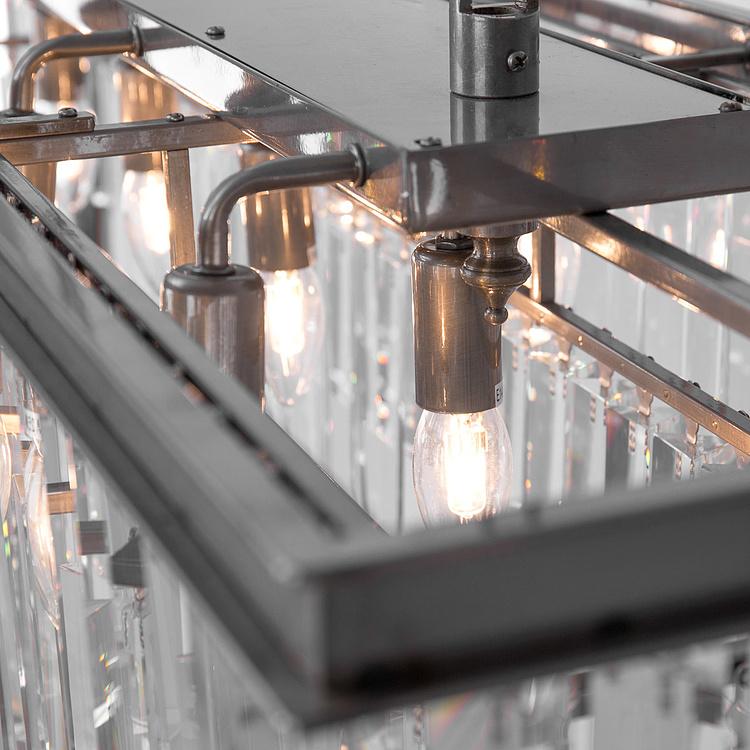 Прямоугольная люстра Одеон, M Odeon Rectangular Chandelier Medium